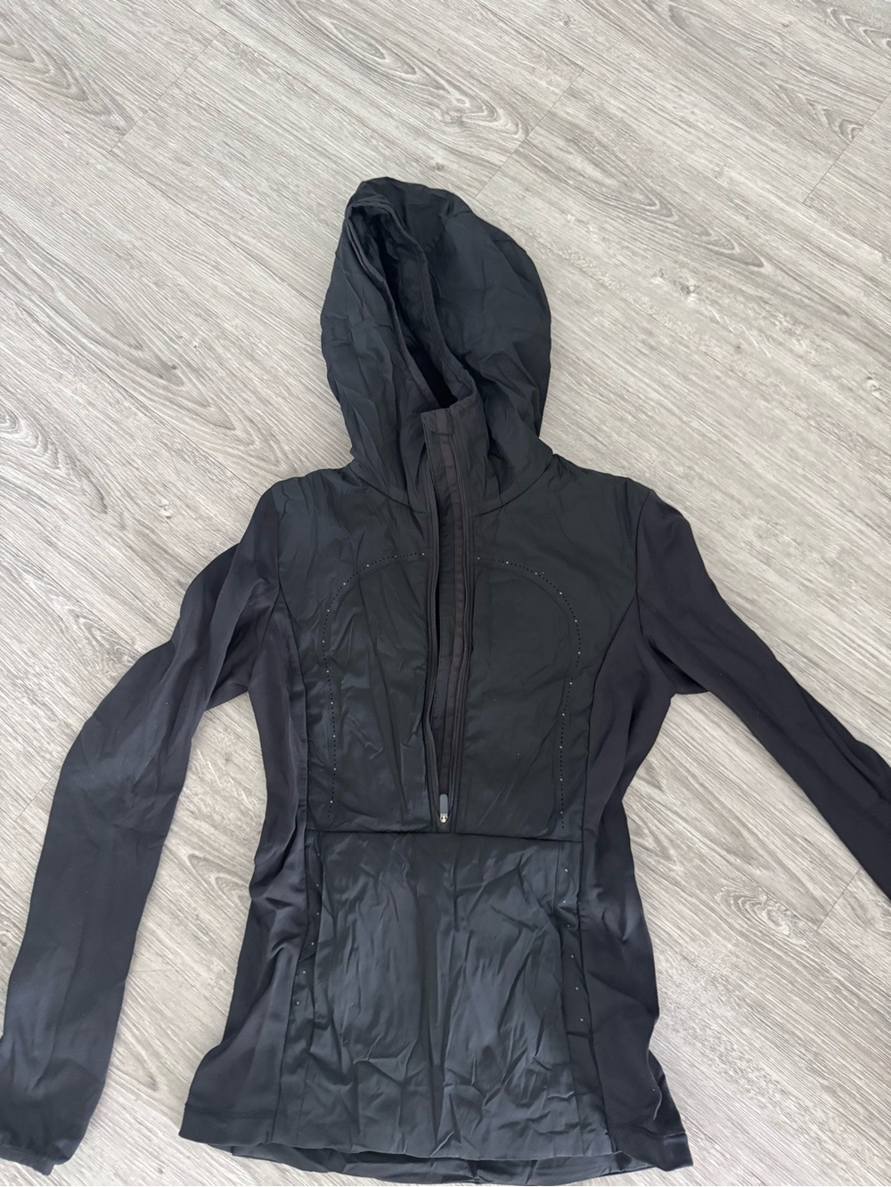 lululemon athletica Black Hooded Utility Jacket